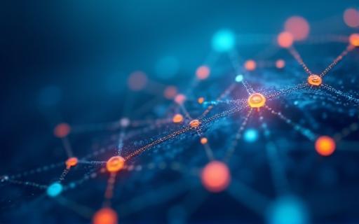 Abstract visual representing communication and knowledge sharing for newsletter