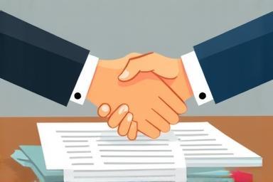 Handshake symbolizing contract negotiation success